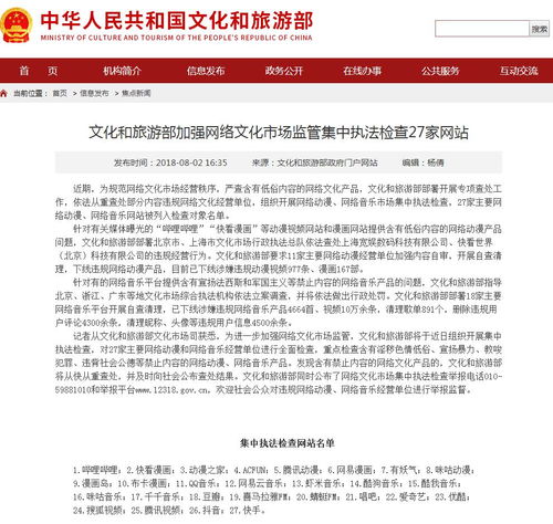 文化与监管并行 文旅部整治网络文化市场护航青年成长